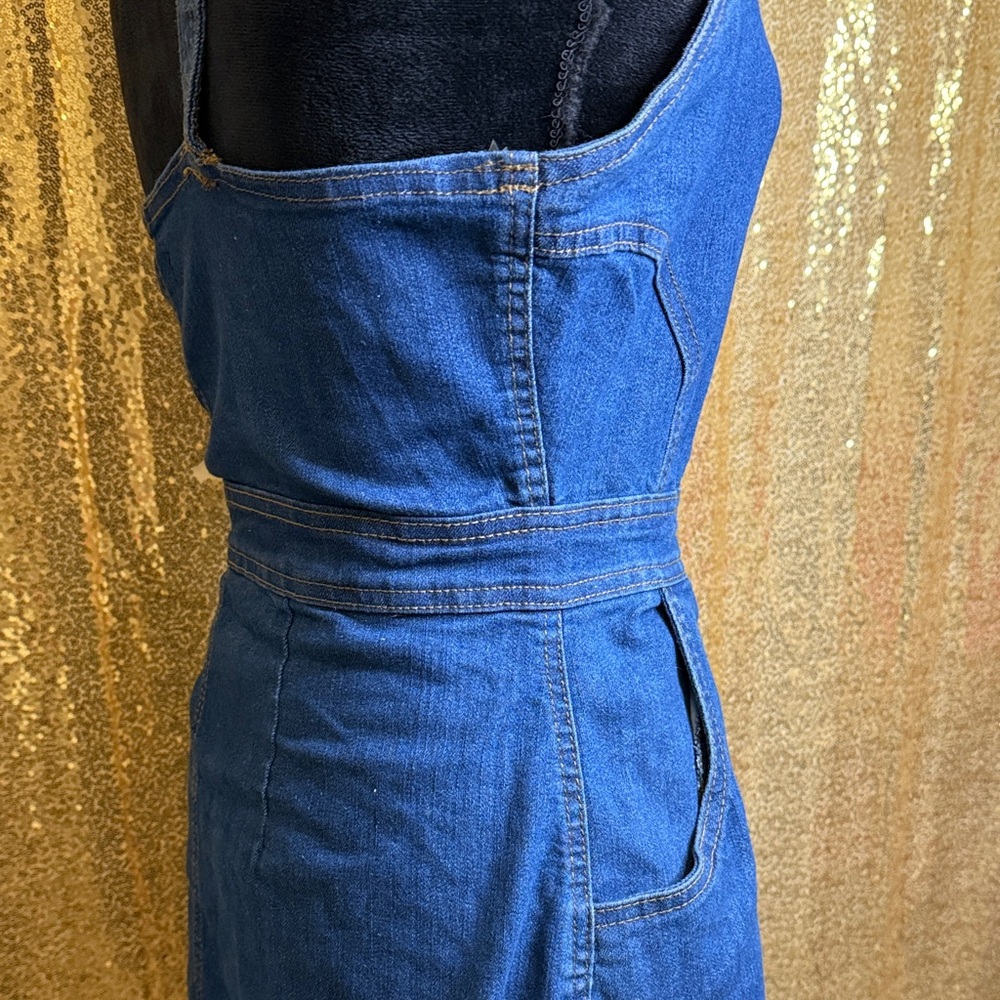 Taxi Retro Y2K Denim Dress - Picture 3 of 10